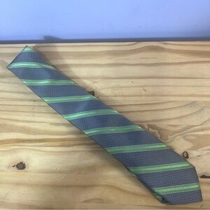 *2/$20*  Nordstrom Blue and Green Pin Dot and Striped Silk Tie NWOT